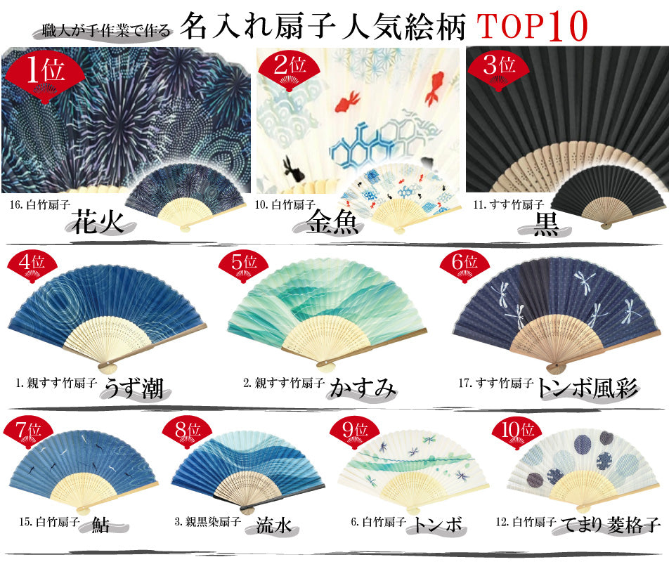 名入れ 手作り和扇子旧