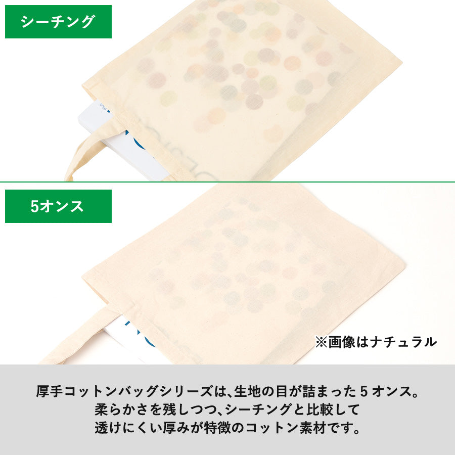 厚手コットンバッグ(M)（ナチュラル）